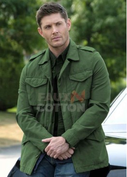Supernatural Season 13 Jensen Ackles Green Jacket